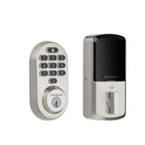 Kwikset 938WIFIKYPD-514S Halo Wi-Fi Enabled Smart Lock Electronic Door Lock with SmartKey Matte Black