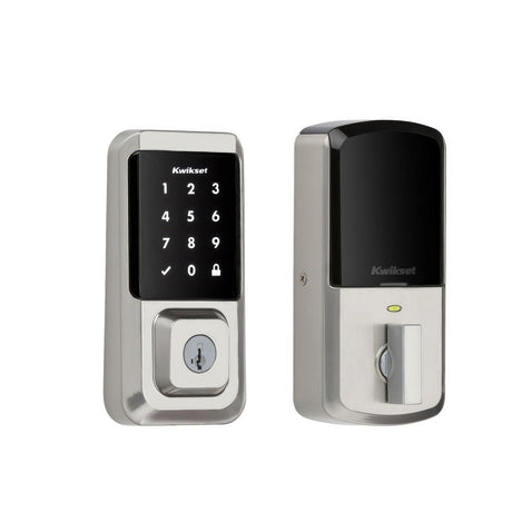 Kwikset 939WIFITSCR-15S Halo SmartKey Electronic Touchscreen Wi-Fi Enabled Deadbolt Satin Nickel