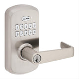 Kwikset 955KNL-15S Kingston SmartCode Electronic Lever Lock with SmartKey - Satin Nickel