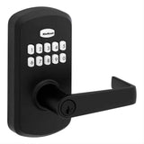 Kwikset 955KNL-514SMC Kingston SmartCode Electronic Lever Lock with SC1 Keyway - Matte Black