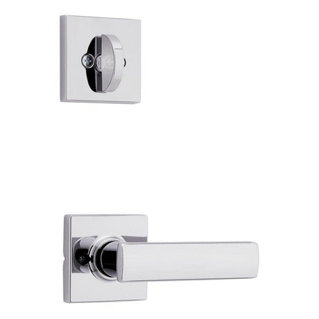 Kwikset 966BRNLSQT-26.UNIV Breton Handleset Trim with Square Rose Bright Chrome