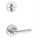 Kwikset 966CSLRDT-15.UNIV Casey Handleset Trim with Round Rose Satin Nickel