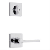 Kwikset 966CSLSQT-26.UNIV Casey Handleset Trim with Square Rose Bright Chrome