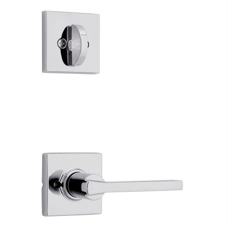 Kwikset 966CSLSQT-26.UNIV Casey Handleset Trim with Square Rose Bright Chrome