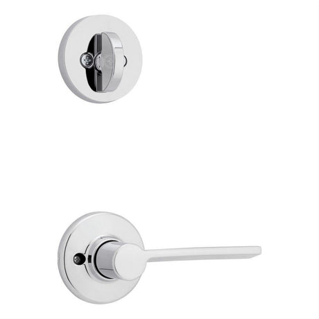 Kwikset 966LRLRDTLH-26.UNIV Ladera Handleset Trim with Round Rose Bright Chrome
