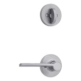 Kwikset 966LRLRDTRH-26D.UNIV Ladera Handleset Trim with Round Rose Satin Chrome