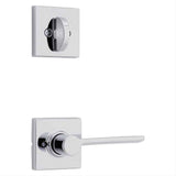Kwikset 966LRLSQTLH-26.UNIV Ladera Handleset Trim with Square Rose Bright Chrome