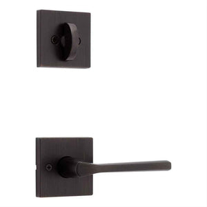 Kwikset Lisbon Handleset Trim with Square Rose