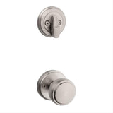 Kwikset 966SOK-15.UNIV Sora Handleset Trim with Round Rose Satin Nickel