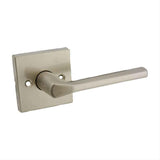 Kwikset 968LSLSQT-15 Lisbon Handleset Trim with Square Rose Satin Nickel