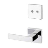 Kwikset 968SALSQT-26 Singapore Handleset Trim with Square Rose Bright Chrome
