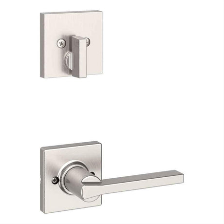Kwikset 971CSLSQT-15 Casey Handleset Trim with Square Rose Satin Nickel