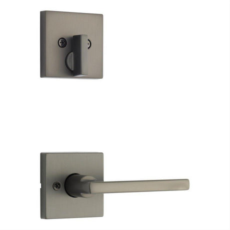 Kwikset 971HFLSQT-11P Halifax Handleset Trim with Square Rose Venetian Bronze