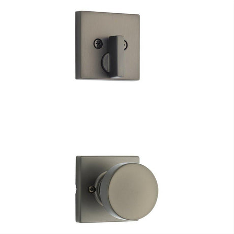 Kwikset 971PSKSQT-15 Pismo Handleset Trim with Square Rose Satin Nickel