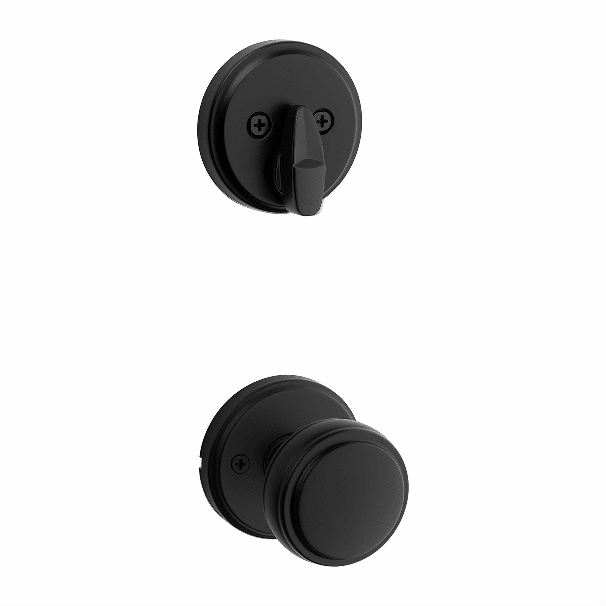 Kwikset 971SOK-514 Sora Handleset Trim with Round Rose Matte Black