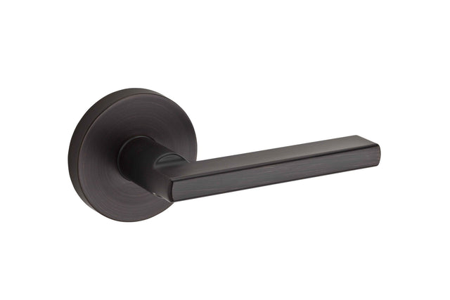 Kwikset 973HFLRDT-11P Halifax Handleset Trim with Round Rose Venetian Bronze