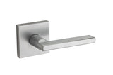 Kwikset 973HFLSQT-26D Halifax Handleset Trim with Square Rose Satin Chrome