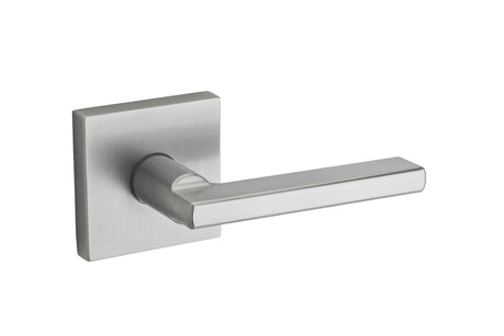 Kwikset 973HFLSQT-26D Halifax Handleset Trim with Square Rose Satin Chrome
