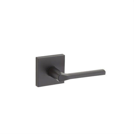 Kwikset 973LSLSQT-514 Dummy Interior Lisbon Handleset Trim with Square Rose Matte Black