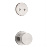 Kwikset 973PSKRDT-15 Pismo Handleset Trim with Round Rose Satin Nickel