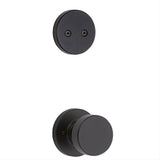 Kwikset 973PSKRDT-514 Pismo Handleset Trim with Round Rose Matte Black