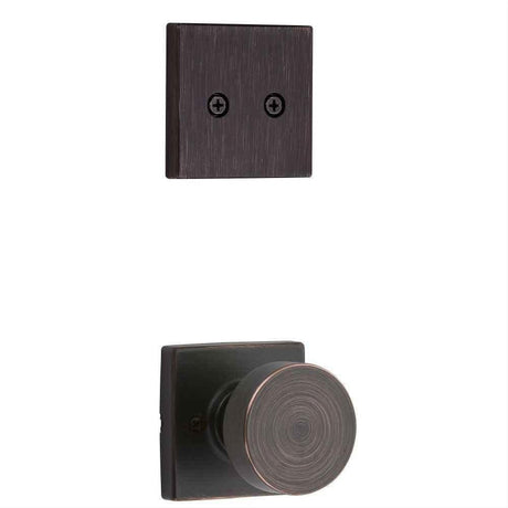 Kwikset 973PSKSQT-11P Pismo Handleset Trim with Square Rose Venetian Bronze