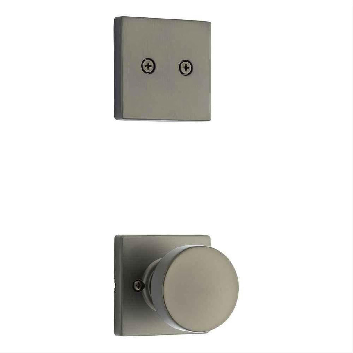 Kwikset 973PSKSQT-18G Pismo Handleset Trim with Square Rose Gunmetal
