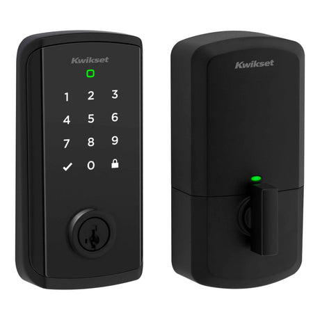 Kwikset 9800WIFITHRDTSCR-514S Halo Select Touchscreen Deadbolt with WiFi, Thread and SmartKey Matte Black