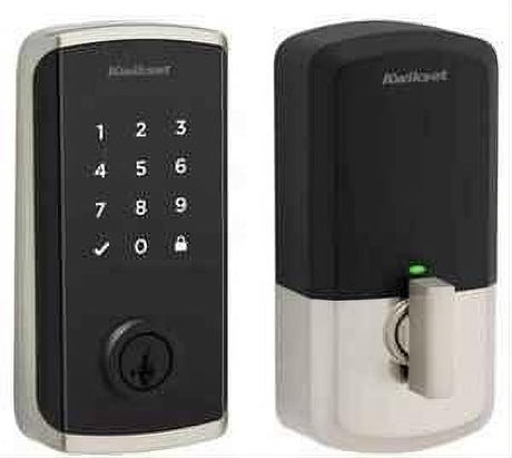 Kwikset 9800WIFITHRDTSCRS2-15S Halo Select Contemporary S2 Touchscreen Deadbolt with WiFi, Thread and SmartKey Satin Nickel