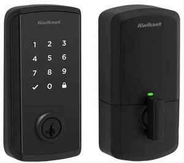 Kwikset 9800WIFITHRDTSCRS2-514S Halo Select Contemporary S2 Touchscreen Deadbolt with WiFi, Thread and SmartKey Matte Black