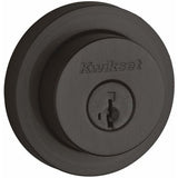 Kwikset 982RDT-514S.DS Single Cylinder Milan Round Rose Deadbolt SmartKey - Matte Black