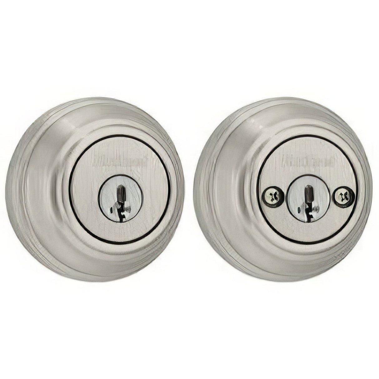 Kwikset 985-15S.STRKP Double Cylinder Deadbolt Satin Nickel