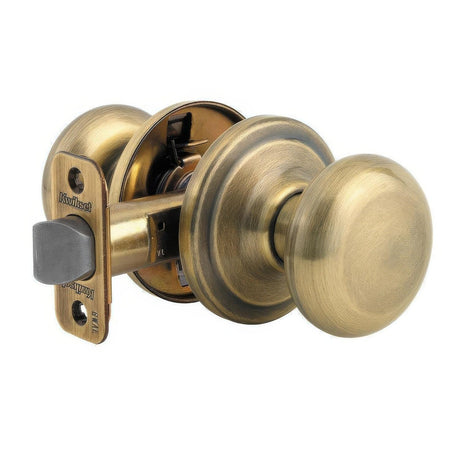 Kwikset CP720J-5 720J Juno Passage Door Knob Antique Brass