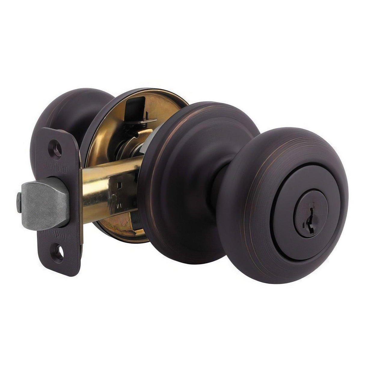 Kwikset CP740J-11PS 740J-S Juno Single Cylinder Keyed Entry Knob Venetian Bronze