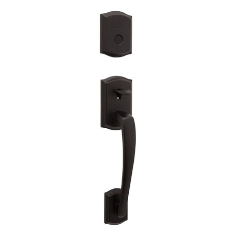 Kwikset Dummy Prescott Exterior Handleset Trim in Venetian Bronze