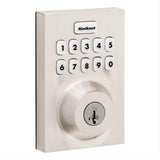 Kwikset HC620CNTZW700LR-15S Contemporary Home Connect Keypad Connected Smart Lock Deadbolt with Z-Wave 700 Long Range and SmartKey with RCALFD Latch and RCS Strike Satin Nickel