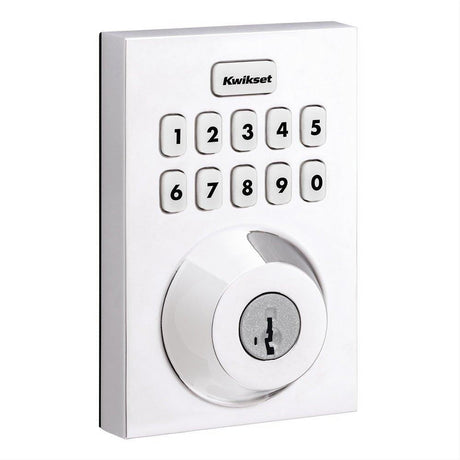 Kwikset HC620CNTZW700LR-26S Contemporary Home Connect Keypad Connected Smart Lock Deadbolt with Z-Wave 700 Long Range and SmartKey with RCALFD Latch and RCS Strike Bright Chrome