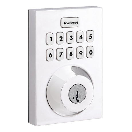 Kwikset HC620CNTZW700LR Contemporary Home Connect Keypad Connected Smart Lock Deadbolt in Bright Chrome