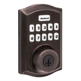 Kwikset HC620TRLZW700LR-11PS Traditional Home Connect Keypad Connected Smart Lock Deadbolt with Z-Wave 700 Long Range and SmartKey with RCALFD Latch and RCS Strike Venetian Bronze