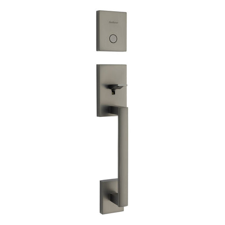 Kwikset San Clemente Handleset Trim in Gunmetal