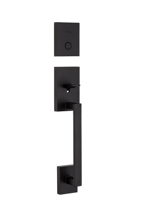 Kwikset San Clemente Handleset Trim in Matte Black