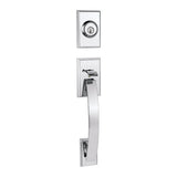 Kwikset 801TVHLIP-26S polished chrome double cylinder handleset