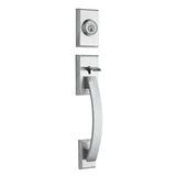 Kwikset 801TVHLIP-26DS satin chrome double cylinder handleset