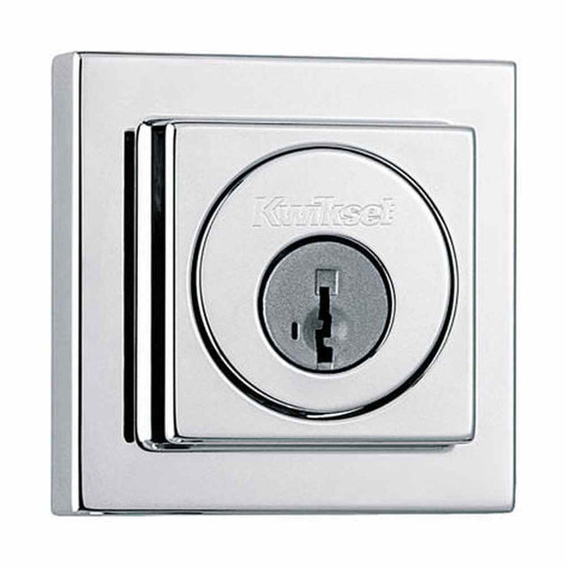 Kwikset 993SQT-15S satin nickel single cylinder deadbolt