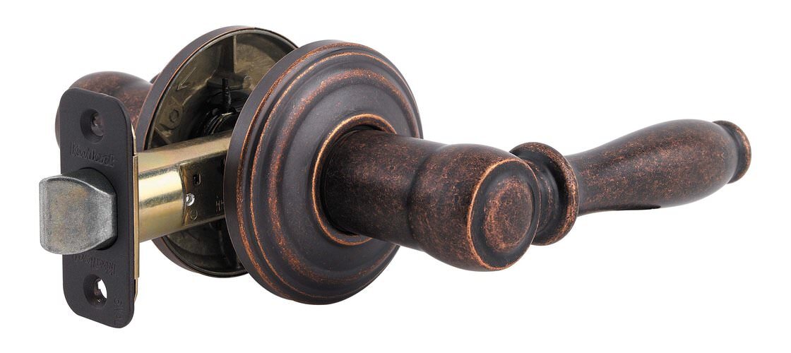 Kwikset 720ADL-514 iron black passage door lever