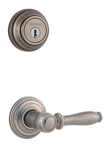 Kwikset 967ADL-15SV1-S Ashfield Double Cylinder Trim Pack Satin Nickel