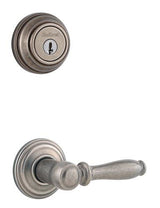 Kwikset 967ADL-15SV1-S Ashfield Double Cylinder Trim Pack Satin Nickel