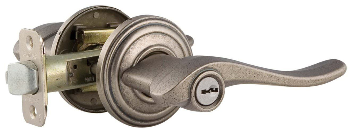 Kwikset 740AVL-11P venetian bronze keyed entry lever