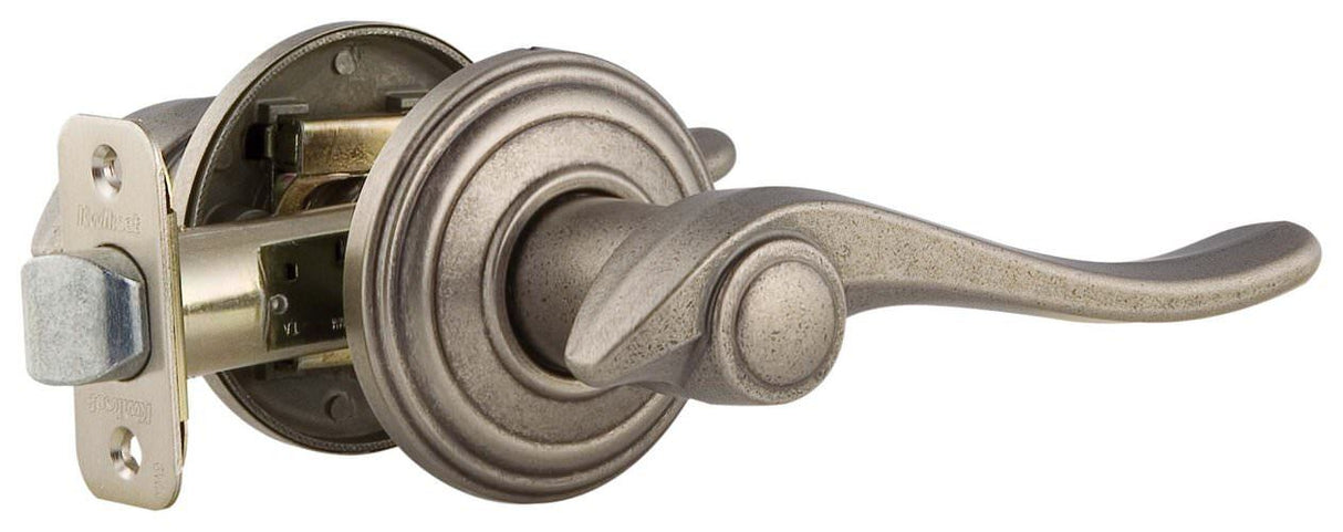 Kwikset 720AVL-514 iron black passage door lever