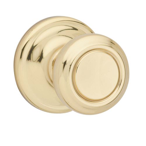 Kwikset 788CN-3BB polished brass single dummy door knob